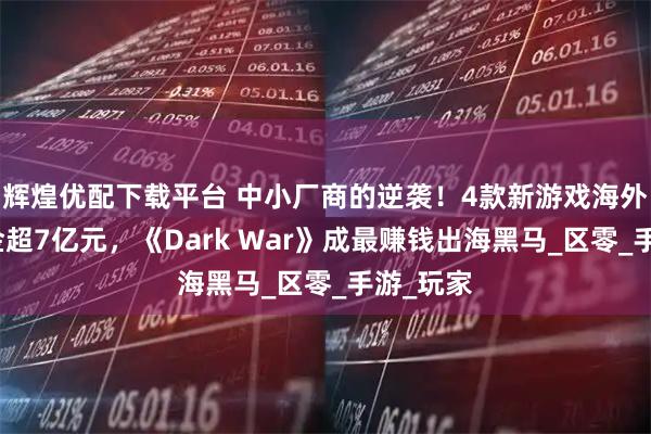 辉煌优配下载平台 中小厂商的逆袭！4款新游戏海外半年揽金超7亿元，《Dark War》成最赚钱出海黑马_区零_手游_玩家
